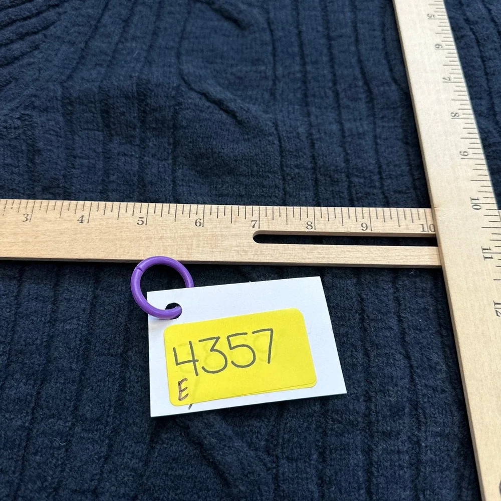Vintage Express Chunky Cable Knit Quarter Zip Sweater Mens Large‎ Blue Fisherman
